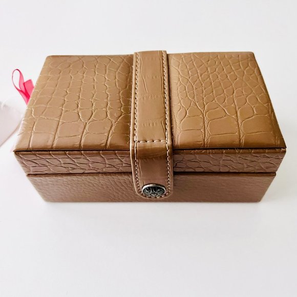 Jewelry Box -Tan Leather Look - New - Picture 3 of 10